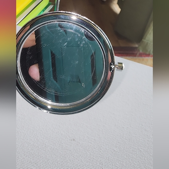 BEJEWELED EUC PURSE EMBELLISHED COMPACT MIRROR - Picture 3 of 5